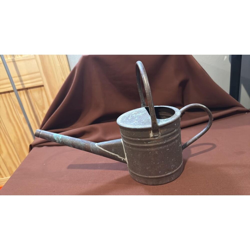 Vintage Style Galvanized Steel Metal Watering Can Long Spout Flower Garden
